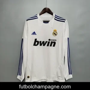 Retro Real Madrid 10_11 Long sleeve home Soccer Jersey