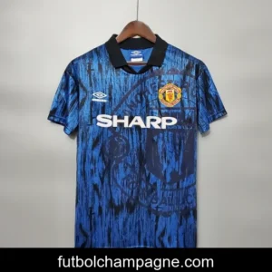 Retro 92_93 Manchester United in the away Soccer Jersey
