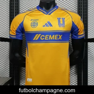 Player Version 25_26 Tigres UANL Home Yellow with Blue Stripes Jersey