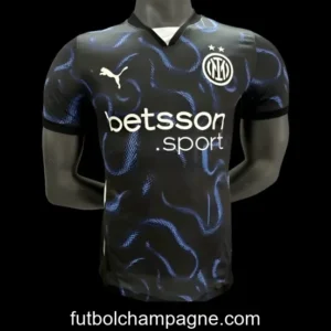 Player Version 25_26 Inter Milan Black with Blue Snake Pattern Jersey