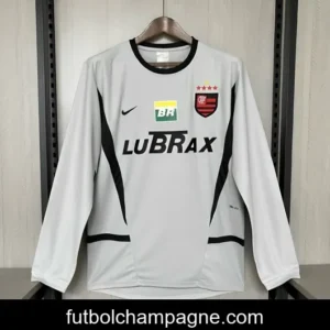 02_03 Retro Flamengo Grey Goalkeeper Long Sleeve Grey Jersey