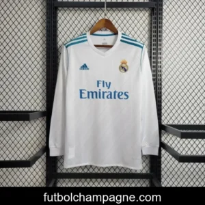 Retro Long Sleeve 17_18 Real Madrid Home Jersey