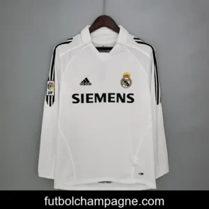 Retro long sleeve Real Madrid 05_06 home Soccer Jersey