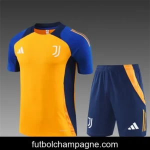 24_25 Juventus Orange_Navy Short Sleeve Jersey+Shorts