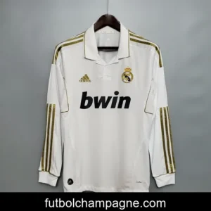 Retro Real Madrid 11_12 Long sleeve home Soccer Jersey