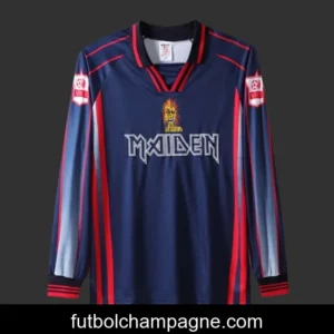 Retro 98_99 West Ham United x Iron Maiden Long Sleeve Navy Jersey