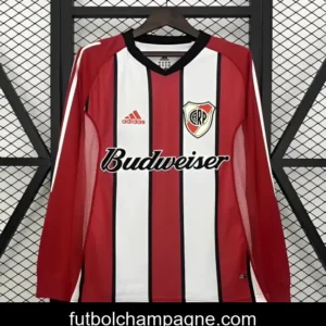 03_04 Retro River Plate Home Long Sleeve Jersey