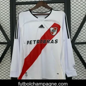 06_07 Retro Long Sleeve River Plate Home Jersey