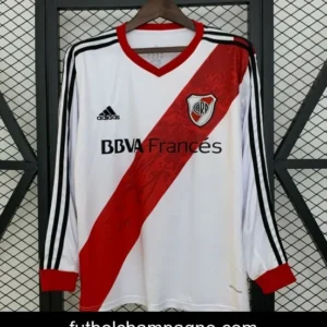 13_14 Retro Long Sleeve River Plate Home Jersey