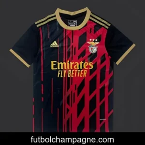 25_26 SL Benfica Black with Geometric Pattern Jersey