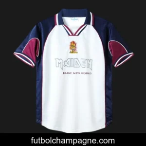 Retro 99_01 West Ham United x Iron Maiden Away White Jersey