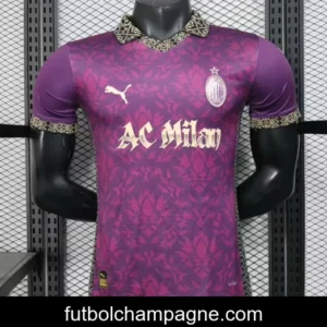 Player Version 25_26 AC Milan Redesigned Away Purple with Geometric Pattern Jersey