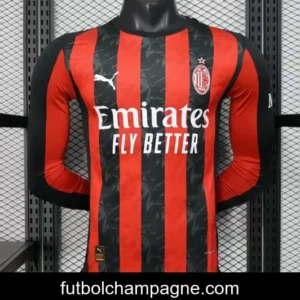 Player Version 25_26 AC Milan Home Long Sleeve Jersey