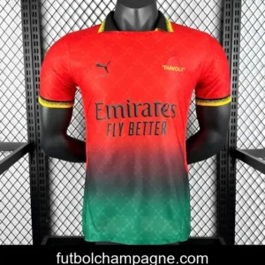 Player Version 25_26 AC Milan x OFFWHITE Red Special Jersey