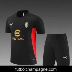 24_25 AC Milan Black Short Sleeve Jersey+Shorts