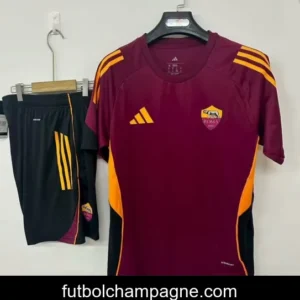 25_26 Roma Pre-Match Jersey Red+ Shorts