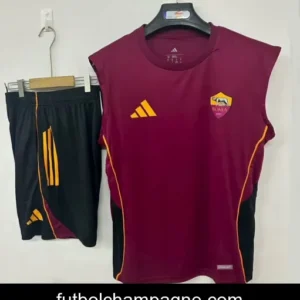 25_26 Roma Vest Jersey Red+ Shorts