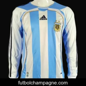 Retro 2006 Argentina Home Long SLeeve Jersey