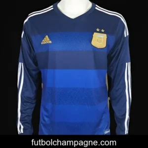 Retro 2014 Argentina Home Long Sleeve Soccer Jersey