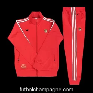 25_26 Benfica Red Full Zipper Tracksuit + Long Pants