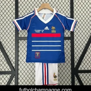 Retro 1998 Kids France Home Jersey