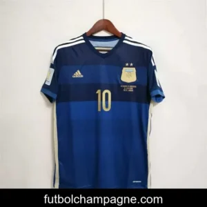 Retro 2014 Argentina Away Messi Jersey With World Cup Patch