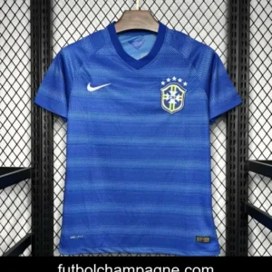 Retro 2014 Brazil Away Blue Jersey