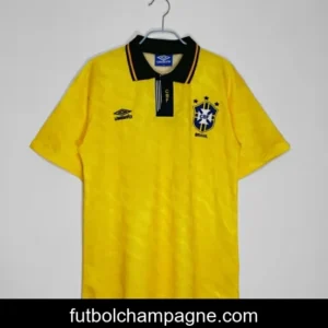 Retro 1991_93 Brazil Home Soccer Jersey