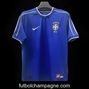 Retro 1998 Brazil Away Blue Jersey