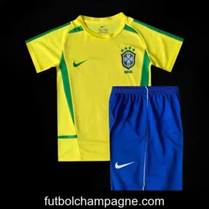 Retro Kids 2002 Brazil Home Jersey