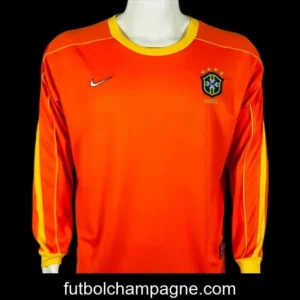 Retro 1998 Brazil Goalkeeper Orange Jersey