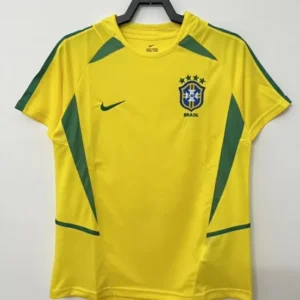Retro 2002 Brazil Home Soccer Jersey