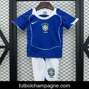 Retro 2004 Kids Brazil Away Size 16-28 Jersey