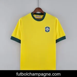 Retro Brazil 1970 Home Soccer Jersey