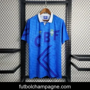 Retro 1992 Brazil Away Blue Jersey