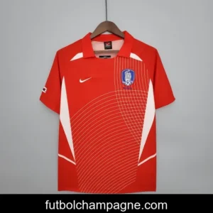 Retro 2002 Korean Red Soccer Jersey