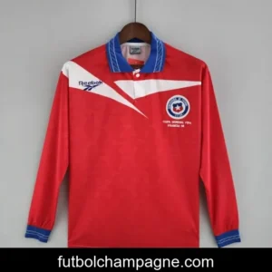 Retro Long Sleeve 1998 Chile Home Soccer Jersey