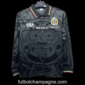 Retro 1998 Mexico Third Black Long Sleeve Jersey