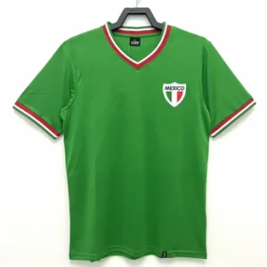 Retro 1970 Mexico Home Soccer Jersey