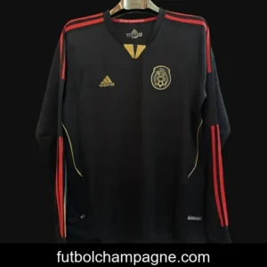 Retro 2011 Mexico Away Black Long Sleeve Jersey