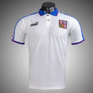 Retro 1996 Czech Republic Away Soccer Jersey