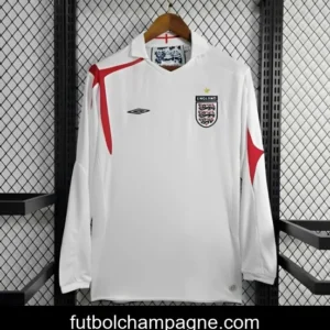Retro 2006 England Home Long Sleeve Jersey