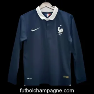 Retro 2014 France Home Long Sleeve Jersey