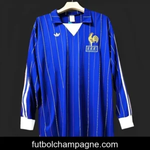 Retro 1982 France Home Long Sleeve Jersey