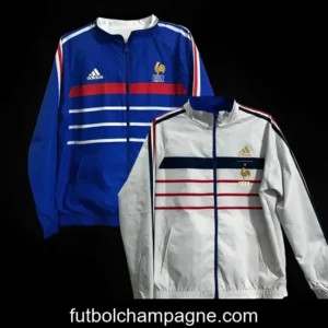 Retro 1998 France Blue_White Reversible Full Zipper Jacket
