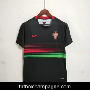 Retro 2015 Portugal Away Black Soccer Jersey