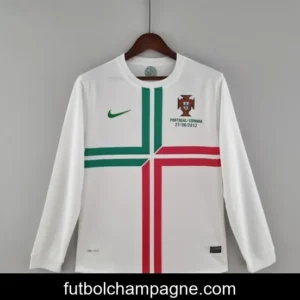 Retro Portugal 2012 Long Sleeve Away Soccer Jersey