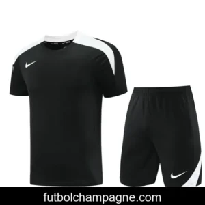 24_25 Nike Black_White Short Sleeve Jersey+Shorts