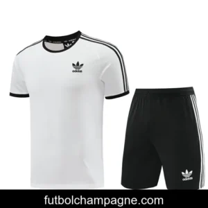 24_25 Adidas Original White Short Sleeve Jersey+Shorts