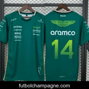 2025 F1 Formula Aston Martin Green ARAMCO 14 T-Shirt